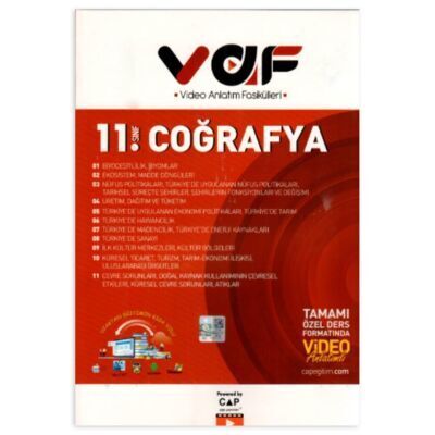 11. Sınıf Coğrafya Video Anlatım Fasikülleri