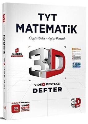 3D Yayınları Çözüm 3D TYT Matematik Video Defter Notu