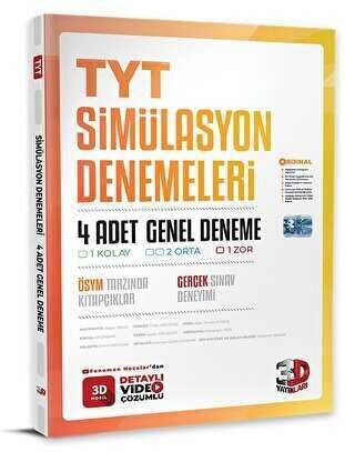 3D Yayınları TYT 4`lü Simülasyon Genel Deneme