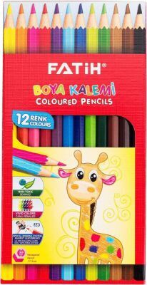 Fatih Kuru Boya Kalemi Tam Boy 12 Renk