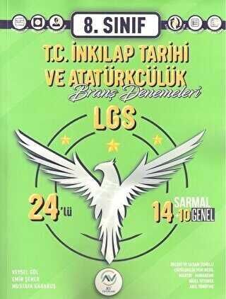 AV Yayınları 8. Sınıf LGS T.C. İnkılap Tarihi ve Atatürkçülük 24 lü Branş Deneme