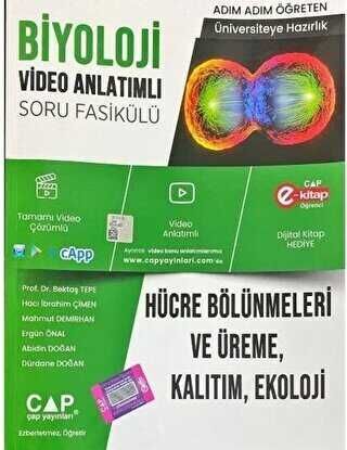 Çap Yayınları Üniversite Hazırlık Biyoloji Hücre Bölünmeleri ve Üreme Kalıtım Ekoloji
