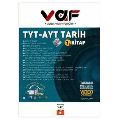 TYT AYT Tarih 1. Kitap Video Anlatım Fasikülleri