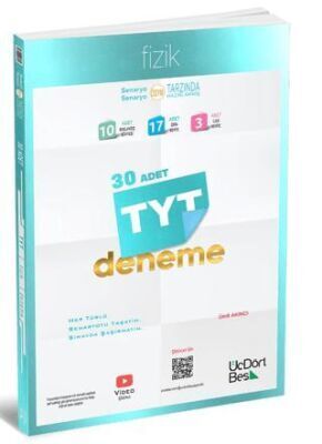 Üç Dört Beş Yayınları TYT Fizik 30 Deneme